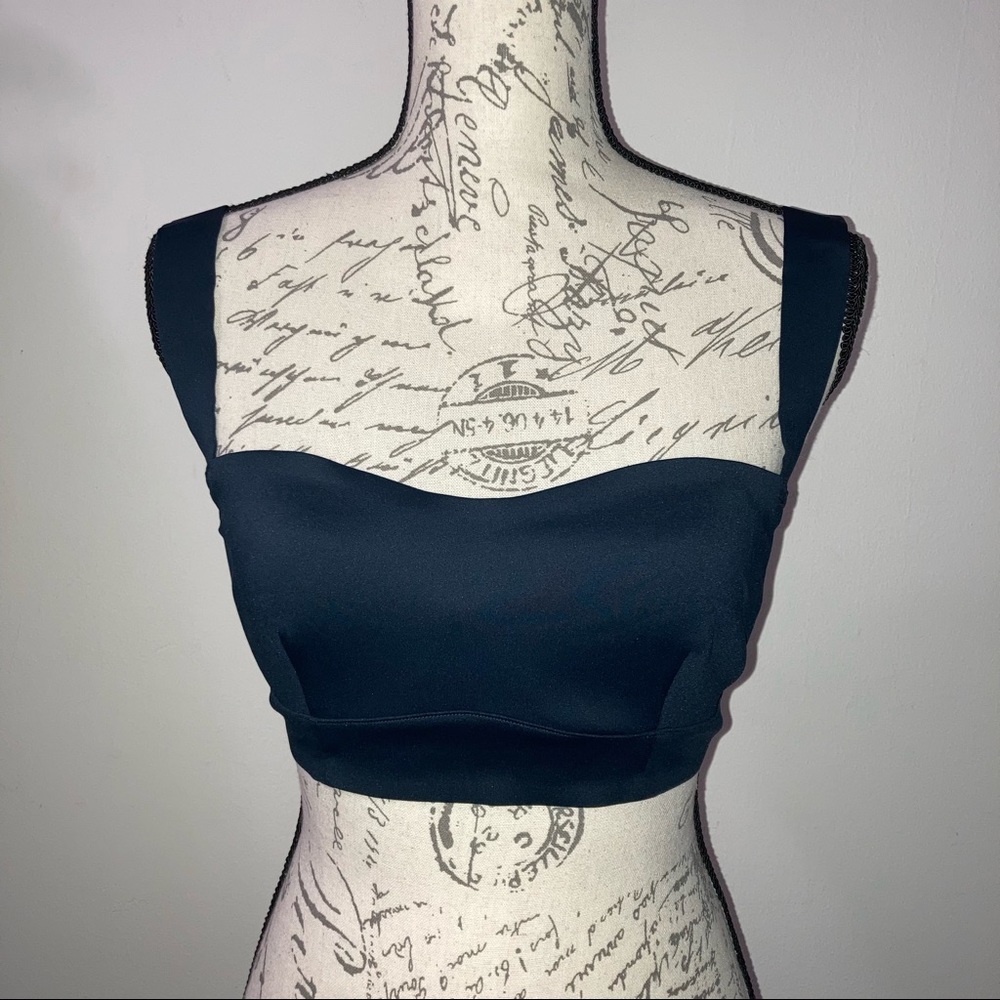 Free People Naomi Longline Bra Thick Adjustable Straps Black NEW NTW - Picture 4 of 14
